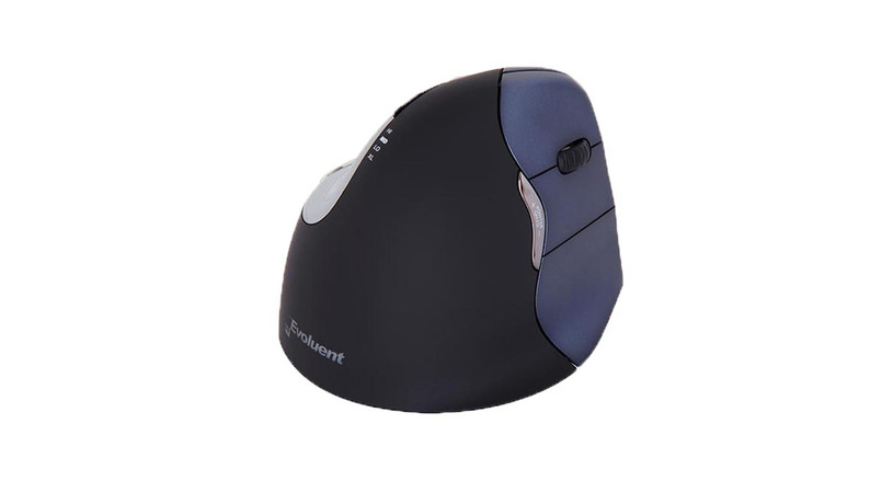 Six programmable buttons give users more versatility with the Evoluent Vertical Mouse 4 Right Hand Wireless Mouse