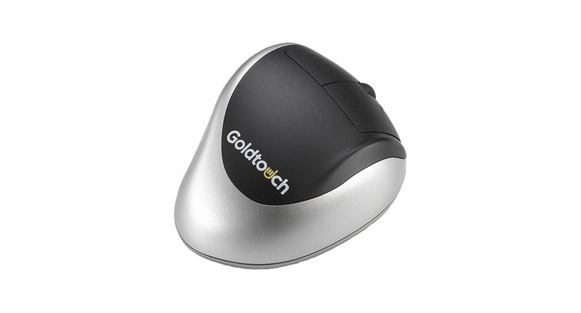 The Goldtouch Ergonomic Mouse supports a 20° to 30° neutral wrist angle