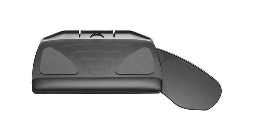 The Workrite Banana-Board Keyboard Tray's mouse-forward design ergonomically assists the forearms natural rotation arc