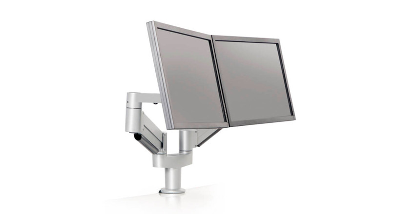 Flexible dual screen positioning is made simple with the Innovative Dual 7000 Mount LCD Arm