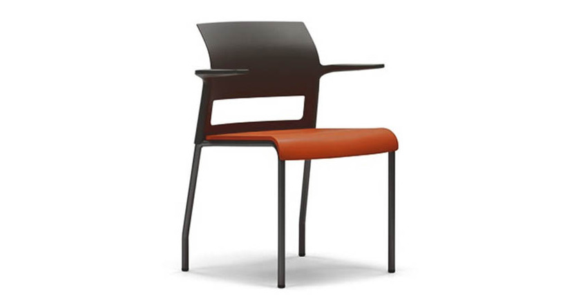 Clean, contemporary design allows the chair to fit into a wide variety of environments