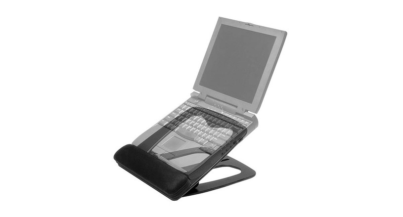 Easily portable ergonomic stand for laptops