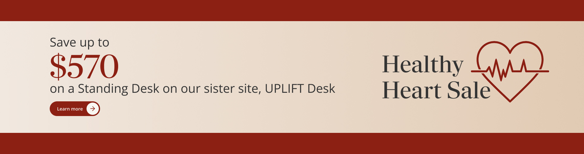 Save up to $570 on a Standing Desk on UPLIFTdesk.com