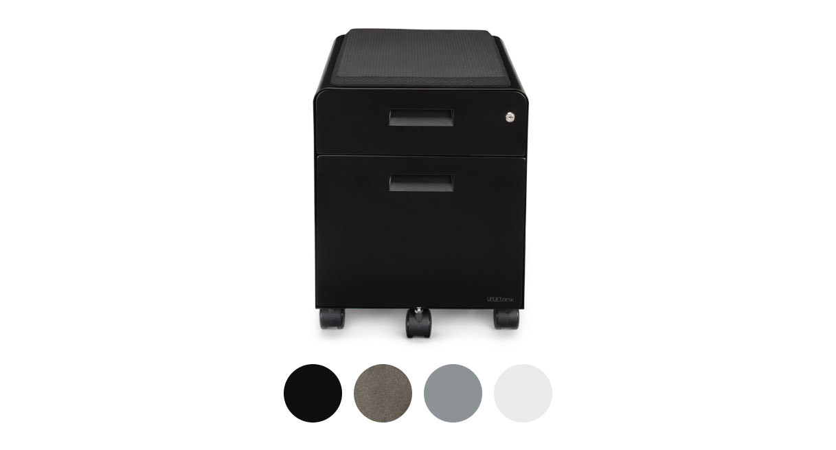 2 Drawer File Cabinet With Seat By Uplift Desk Human Solution