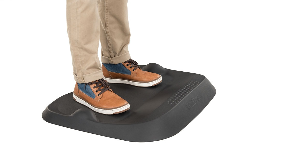 Stand Steady Mountain Mat | Anti Fatigue Mat for Active Standing |  Ergonomic Standing Mat with Raised Gel Foam Padding for Calf & Arch Support  