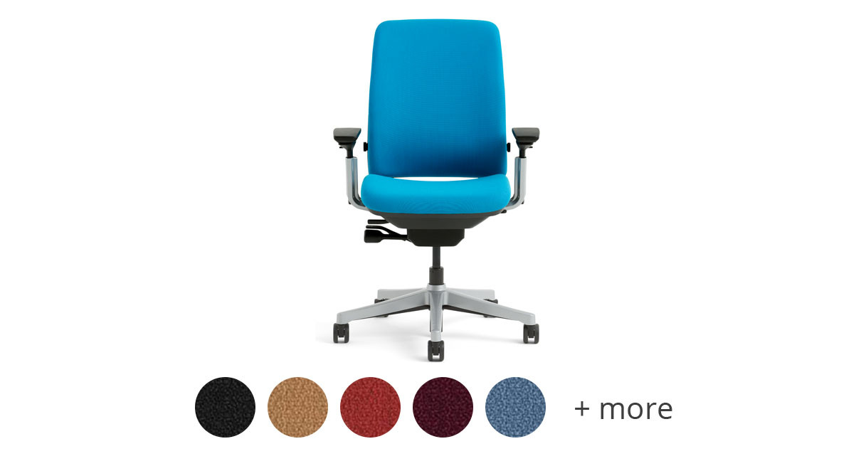 Steelcase Amia Chair with Platinum Base & Standard Carpet Casters Scarlet Steelcase Amia Chair with Platinum Base & Standard Carpet Casters Scarlet