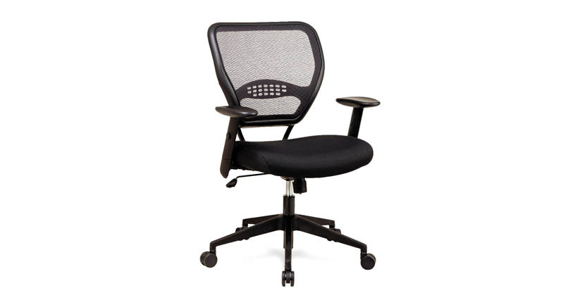 Office Star Black AirGrid Seat & Back Deluxe Task Chair (5560)