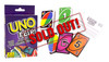 SOLD OUT...FD2506 Uno Flip
$2.20 plus GST
Flip the deck and change the game!! A new spin on the all time classic, Uno!  Same great game but with a twist!  Gather the family round for hours of fun and entertainment!  Great for all ages.  Card size 5.7 x 8.6cm.  New product.
Product Info: a complete deck of Uno Flip cards.  Uno Flip plays like regular Uno, except there are two sides to the deck of cards: a “light” side and a “dark” side.  You start playing with the “light side”, but whenever someone plays a FLIP card, everything gets flipped over…now everyone must play off the “dark side” of the cards.