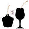 MD2694 Blackboard
$1.20 plus GST
A cute blackboard perfect for writing messages, memos and reminders!  Product measures, cupcake:  14 x 15.5cm, wine glass: 10.8 x 24.2cm. 
Product Info: a decorative blackboard on a string, suitable for writing messages in chalk.  Available in 2 designs: cupcake and wine glass.  Size of cupcake is 14 x 15.5cm, wine glass is 10.8 x 24.2cm.