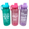 MD2699-8 Mums Water Bottle

$3.00 plus GST

For ultimate hydration look no further!  Our 750mL Water Bottle will have you hitting your water target before you know it!

Product Info: a drink bottle with 750mL capacity, with screw top lid and carry strap.  Available in 3 designs: pink: Best Mum in the World, aqua: Livin That Mum Life, purple: Mum Mode On.