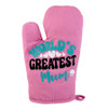 MD2699-44 Mums Oven Mitt (pink)

$2.90 plus GST

Keep it cool in the kitchen with our pretty Oven Mitt.  Level up your gift gifting and grab the matching Apron as well!  Product measures 17 x 26 x 2.3cm.

Product Info: a pink oven mitt with aqua, black and white logo that says “World’s Greatest Mum”.