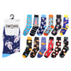 FD2618 Funky Socks
$2.50 plus GST
Stand out in the crowd with our Funky Socks!  For extra gift giving, grab our Funky Bucket Hat!  Size 6-10.  New design.
Product Info: a pair of men’s socks with various patterns.  Available in 12 designs.