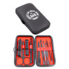 FD2625 Grooming Kit
$3.40 plus GST
Dad will have his personal grooming all sorted with our handy 10 piece Grooming Kit!  Includes nail clippers, scissors, tweezers and more!  Case measures (closed) 10.5 x 6 x 1.5cm.  New design.
Product Info: a 10 piece manicure/grooming set that comes in a mini black case, with white logo that says “Greatest Dad, Limited Edition, No. 1 Dad”