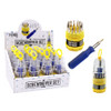 FD2629 14pce Mini Screwdriver Set
$2.50 plus GST
There’s nothing Dad can’t fix and he’ll be all sorted with our new 14pce Mini Screwdriver Set!  Packaging measures 9 x 4cm, mini screwdriver is 8cm. Comes in a display inner of 12.  New product.
Product Info: a 14 piece screwdriver set with handy carry handle.