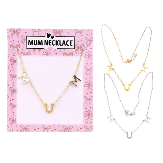 MD2619 Mum Namesake Necklace

$3.20 plus GST

Our Mum Namesake Necklace is a keeper!  Mum will love this personalised necklace that she is sure to treasure.  Available in both gold and silver, Mum is sure to treasure this special necklace. 

Product Info: a necklace with the word “Mum”, available in gold and silver.  Length of chain is 47cm.