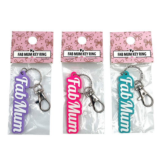 MD2637 Fab Mum Key Ring

$1.10 plus GST

How fabulous!  A gorgeous brightly coloured key ring just for Mum!  Perfect to brighten up Mums keys or bag!  Product measures 7.2 x 1.8cm, with 5.5cm keychain.  New design.

Product Info: a rubber key ring with logo that says “Fab Mum”.  Available in 3 colours: pink, aqua and purple.