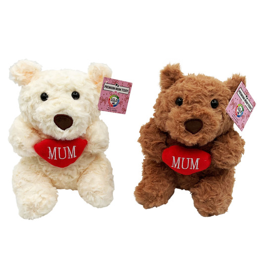 MD2663 Premium Mum Teddy

$6.95 plus GST

Oh my goodness!!  Our Premium Mum Teddy will melt your heart.  It’s cute and cuddly and Mum is sure to love it!  Height of seated teddy is 21cm.  New product.

Product Info: a premium teddy, holding a red love heart that says “Mum”.  Available in 2 colours: cream and brown.