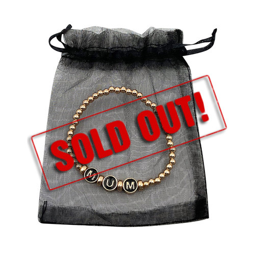 SOLD OUT...MD2675 Mum Bracelet

$1.80 plus GST

Look no further for our must-have accessory!!  Our gorgeous gold beaded Mum Bracelet is the perfect accessory for Mum.  Comes in a black organza bag.  Bracelet diameter is 6cm (but is elasticised). 

Product Info: an elasticised gold beaded bracelet that says “Mum”.