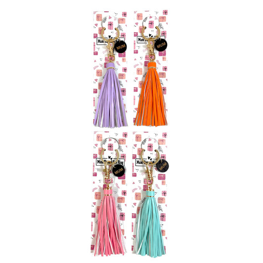 MD2699-5 Mum Tassel Key Ring

REDUCED TO $2.00 plus GST

Must have!  Check out our Mum Tassel Key Ring!  With gorgeous colourways and cute engraved Mum tag, Mum will want one in every colour.  Pop it on your keys or bag!  Tassel length 10cm, plus 6.5cm gold key chain.  Diameter of Mum tag is 2cm.

Product Info: a tassel key ring, available in 4 colours: pink, purple, aqua and orange.  Has a round wooden tag with the word “Mum” engraved.
