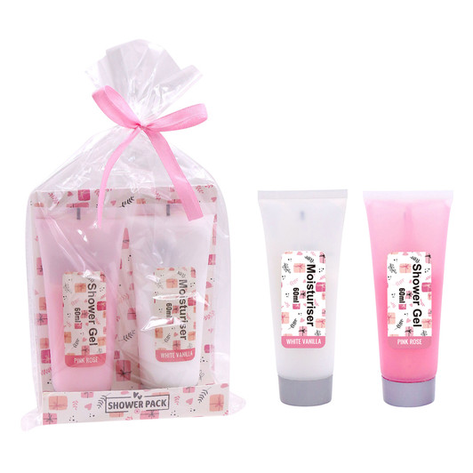 MD2699-10 Shower Pack

$2.30 plus GST

A luxe Shower Pack, ideal for pampering Mum!  Grab a Loofah or Eco Bamboo Body Mitt for ultimate indulgence.  60mL capacity for each product. 

Product Info: a 2pk shower pack that includes a shower gel (rose fragrance) and moisturiser (vanilla fragrance).  Each product has 60mL capacity.