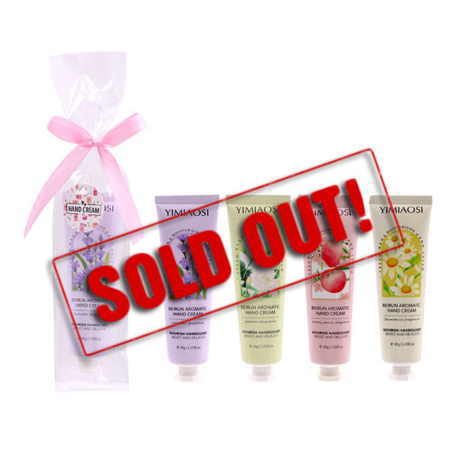 SOLD OUT...MD2699-40 Hand Cream

$1.70 plus GST

Our Hand Creams are so luxurious, they will become your favourite go to self-care product!  Team them with our Manicure Set or Satin Eye Mask for ultimate self-care.  Available in 4 new fragrances, 30g.

Product Info: a 30mL hand cream in a clear cello bag with ribbon available in 4 fragrances: honey peach, jasmine, chamomile and lavender.