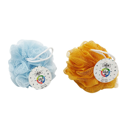 FD2656 Loofah
$1.00 plus GST
Our silky soft Loofah is the ultimate pampering companion and pairs perfectly with our new Best Dad Ever soap.  Approximate diameter is 10cm.  New product.
Product Info: a round bath loofah on a string, available in 2 colours: yellow/orange and blue.