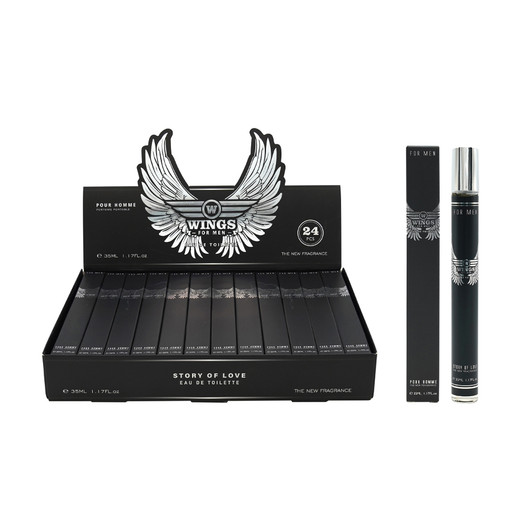 FD2661 Mini Aftershave (black)
$1.60 plus GST
Impress Dad with a lovely inspired fragrance mist.  35mL.  New design.
Product Info: 35mL fragrance mist of inspired aftershave.  These are not the original fragrances, inspired only, so wording may appear differently.  Comes in a display inner of 24.  1 scent only.