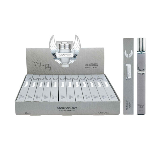 FD2662 Mini Aftershave (grey)
$1.60 plus GST
Smell great with our lovely inspired fragrance mist.  35mL.  New design.
Product Info: 35mL fragrance mist of inspired aftershave.  These are not the original fragrances, inspired only, so wording may appear differently.  Comes in a display inner of 24.  1 scent only.