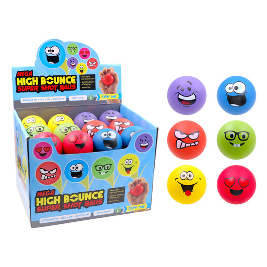FD2699-9 Dads Down Ball
Reduced to $1.70 plus GST
Down Ball…fun for all ages!  A perfect “Dad & Me” game.  Diameter is 6cm.  
Product Info: assorted bouncy down balls with funny faces on them.  Available in 6 colours/designs.