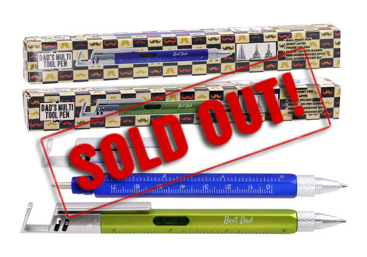 SOLD OUT...FD2536 Dad’s Multi Tool Pen
$1.50 plus GST
Bring the love for our new multi functional Tool Pen!  Aside from being an awesome pen, it also has a spirit level, ruler, mini screwdriver and acts as a phone holder!!  Dad is sure to be impressed.  Pen length 14.5cm.  New product.
Product Info: a ballpoint pen that is multi functional.  Also has a spirit level, ruler, mini screwdriver with duo screwdriver bit and can act as a phone holder.