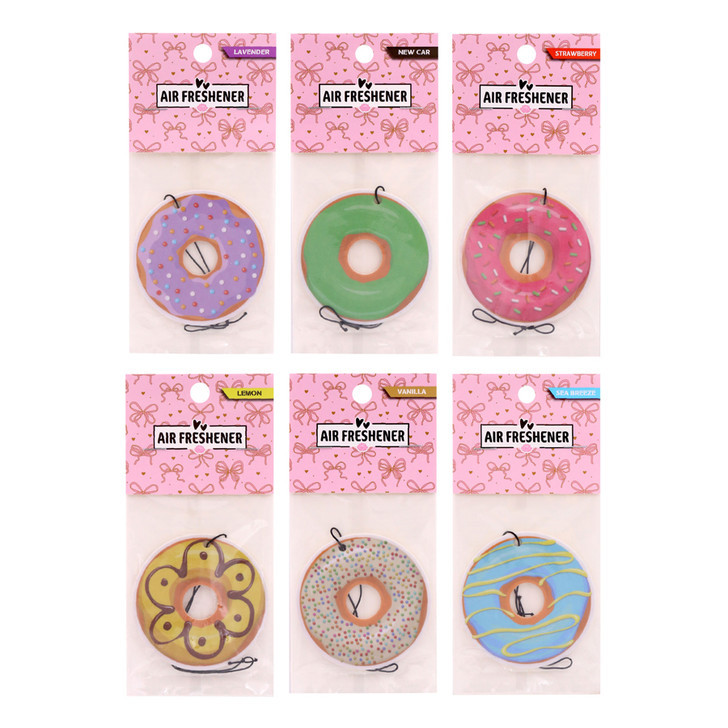 MD2610 Car Air Freshener

$1.10 plus GST

Cute!!  Check out our new look Car Air Fresheners, they are really sweet!  Diameter is 7.4cm.  New design.

Product Info: a car air freshener in the shape of a donut, available in 6 designs and fragrances: vanilla, new car, sea breeze, lemon, lavender and strawberry.