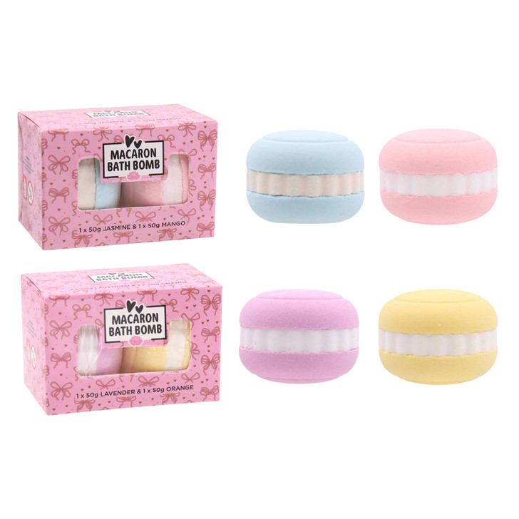 MD2623 2pk Macaron Bath Bomb

$2.60 plus GST

A 2pk of Macaron Bath Bombs that look gorgeous and smell divine!  Pair them with our new Body Scrub for extra gift giving!  Each bath bomb is 50g.  Packaging measures 7.2 x 4.7 x 4.7cm.  New product. **WARNING** this is not food.

Product Info:  a 2pk bath bomb in the shape of a macaron.  Comes in 2 varieties: jasmine & mango and lavender & orange.  Each bath bomb is 50g.

**WARNING** this is not food.