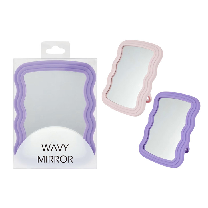 MD2625 Wavy Mirror

$3.20 plus GST

Hello gorgeous!!  Our fabulous new Wavy Mirror is the perfect accessory for your vanity, bathroom or travel bag and makes getting ready a breeze!  Available in 2 gorgeous colours and has a handy stand.  Product measures 18.5 x 14 x 1.5cm.  New product.

Product Info: a mirror with wavy border, available in 2 colours: pink and purple.  Has a handy stand.