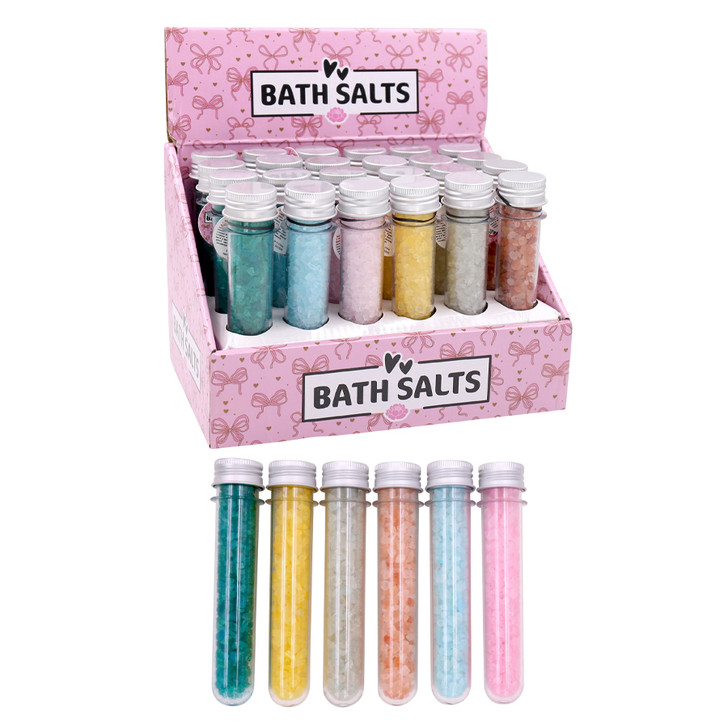 MD2629 Bath Salts

$1.60 plus GST

Slip into a nice warm bath, filled with our delightful Bath Salts.  Mum is sure to enjoy the peace and quiet!  6 fragrances.  Team with our new Under Eye Gel Pads for extra pampering!  80g, tube length 14cm. 

Product Info: a test tube with screw top lid filled with bath salts available in 6 fragrances: orange, mint, vanilla, rose, green tea and lavender.  80g.