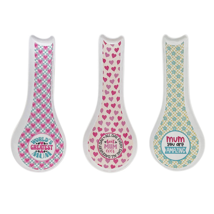 MD2699-17 Melamine Spoon Holder

$1.20 plus GST

No mess, no fuss!  Our Melamine Spoon Holder is so handy and makes the perfect addition to any kitchen.  Product measures 27.5 x 11cm. 

Product Info: a melamine spoon holder that comes in 3 designs: pink/aqua check (World’s Greatest Mum), pink hearts (Best Mum Ever) and yellow/aqua floral (Mum You Are Amazing).