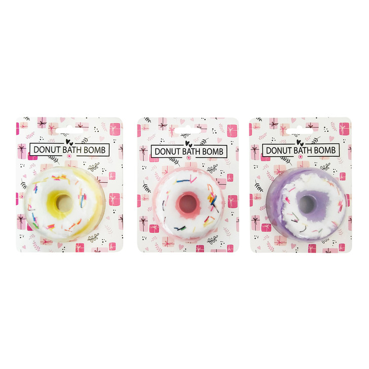 MD2699-33 Donut Bath Bomb

$2.20 plus GST

Relaxation starts now!  Our cute Donut Bath Bombs are the perfect pampering gift for Mum.  Throw in our Eco Bamboo Body Mitt or Loofah for extra pampering.  100g. 

Product Info: a 100g bath bomb, shaped like a donut.  Diameter is 8cm.  Available in 3 colours: pink, purple, yellow.