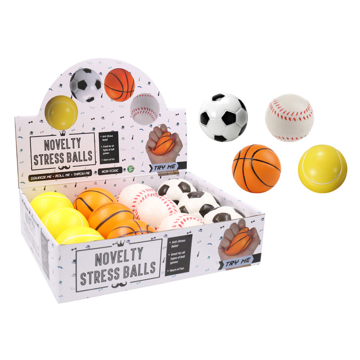 FD2612 Stress Ball
$ 1.60 plus GST
When it has been a day and you need to unwind!  Our Stress Ball is perfect for squeezing and squishing.  Grab an extendable back scratcher for extra relaxation.  Diameter 7cm.  
Product Info: a palm sized stress ball available in 4 designs: basketball, soccer ball, tennis ball, baseball.  Comes in a display inner of 12.