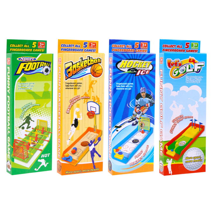 FD2613 Desktop Sports Game
$2.20 plus GST
A fun novelty Desktop Sports Game, when you just need a little break from work!  Available in 4 designs.  Packaging measures 8 x 23.4 x 2.5cm.  
Product Info: fun novelty desktop games available in 4 varieties: football, basketball, ice hockey and golf.