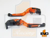 Aprilia Tuono V4 1100RR/ Factory Brake & Clutch Fold & Extend Levers- Orange