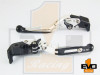 Suzuki GSX1250 F / SA Brake & Clutch Fold & Extend Levers - Silver