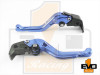 Kawasaki ER-6N / F Shorty Brake & Clutch Levers- Blue