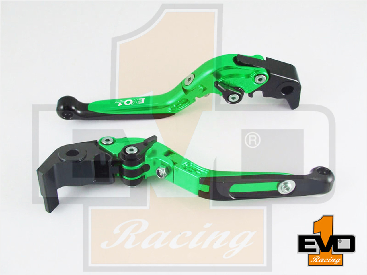 Moto Guzzi Audace Brake & Clutch Fold & Extend Levers - Green