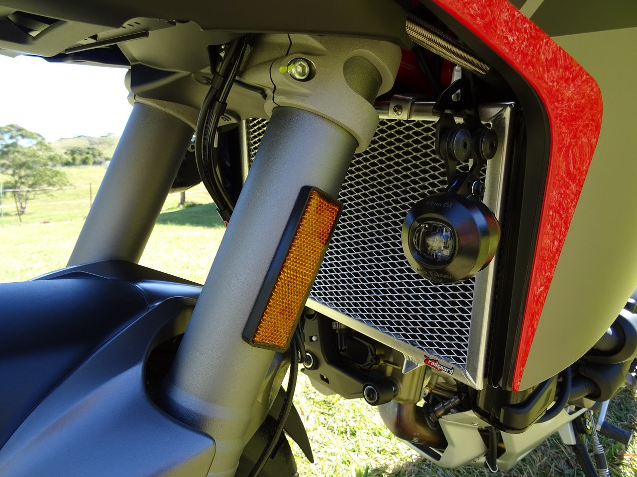 Ducati Multistrada 1260 S, Radiator Guard, Rad Guard, Stone guard, radiator protection, Protector, stone grill, motorcycle