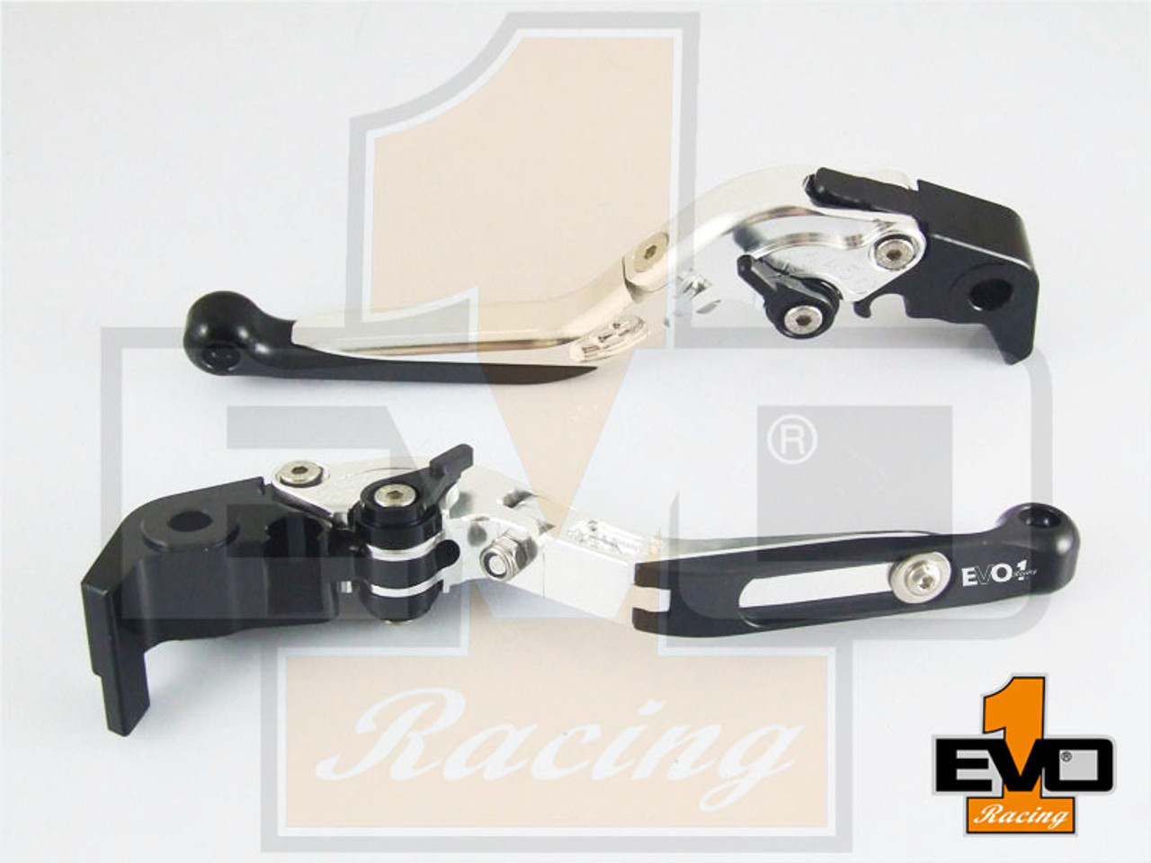 Kawasaki GPZ500S / EX500R NINJA Brake & Clutch Fold & Extend Levers - Silver