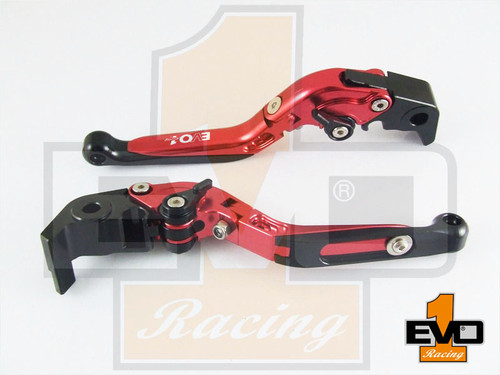 Yamaha MT-09/ SP Tracer 900/ GT 2021 Brake & Clutch Fold & Extend Levers-  Red