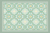 2x3 turquoise arabic vinyl mat by Davanti