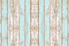 2x3 wooden vintage blue vinyl mat by Davanti