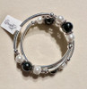 Evening Elegance - Pearl & Hematite Bracelet