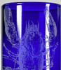 Upcycled Lola Lobster 12oz blue tumbler