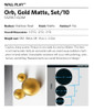 Orb, Gold Matte set of 10
